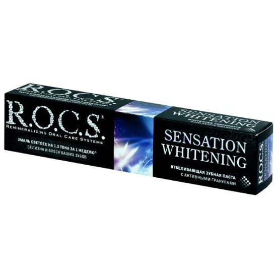 Зубная паста R.O.C.S. (Р.О.К.С.) Sensation Whitening (Сенсационное отбеливание) 74г